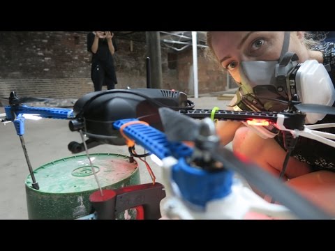 Prototyping a Spray Painting Quadcopter at NEWINC // Becky Stern