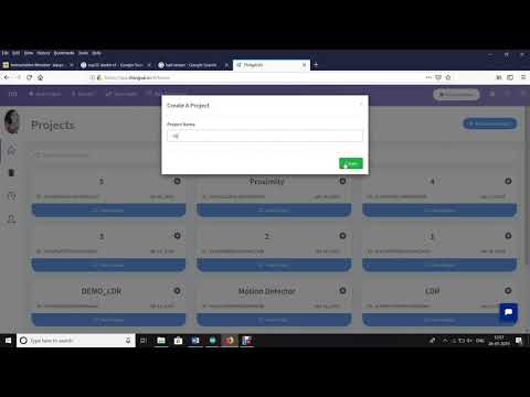 Proximity measurement using thingsai.io platform and esp32