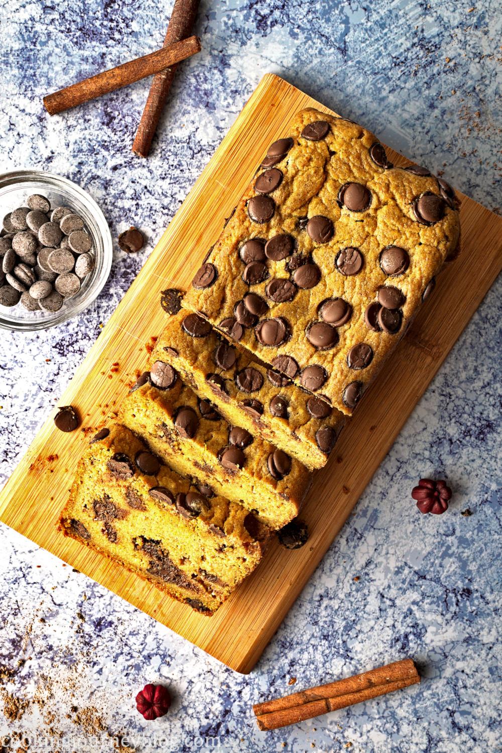 Pumpkin Chocolate Chip Bread 1 - Cooking Journey.jpg