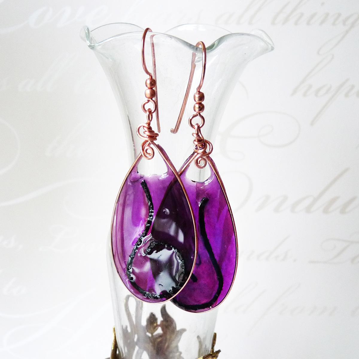 Purple Resin Earrings String.jpg