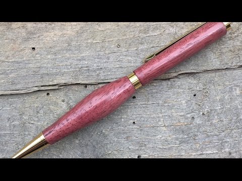 PurpleHeart Pen: My First Turning