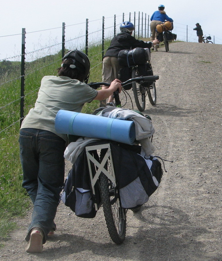 Pushing fully packed uphill.JPG