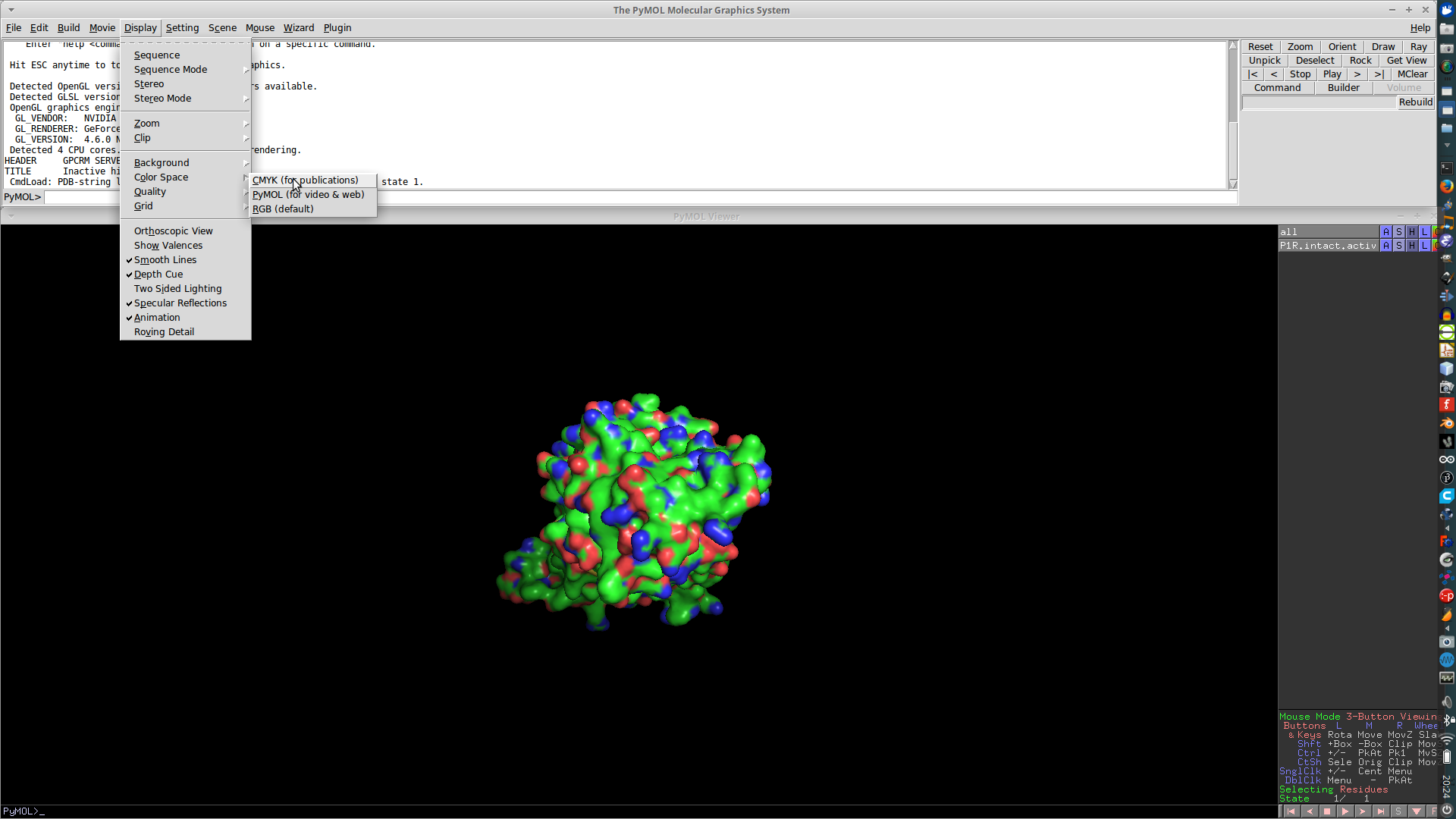 PyMol Select Color Space.png