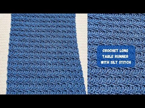 Quick Crochet Table Runner With Silt Stitch