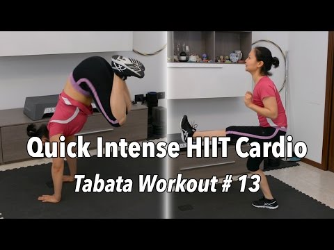 Quick Intense Full Body HIIT Cardio Workout - Tabata # 13