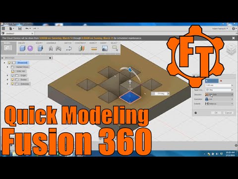 Quick Modeling with Autodek's Fusion 360