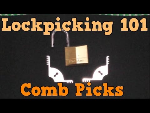 Quick Tip of The Week: Lockpicking 101- Comb Picks