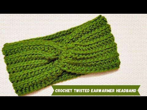 Quick and Easy Crochet Twisted Ear Warmer Headband