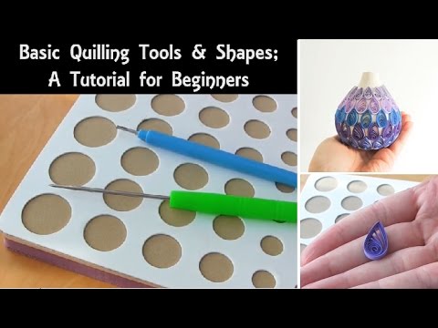 Quilling for Beginners | How to use a Quilling Board &amp;amp; Slotted Tool | Basic Coil Shape Tutorial