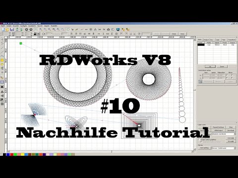 RDWorks v8 Tutorial Nachhilfe - Muster erstellen [Deutsch] #10