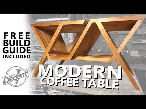 RECLAIMED MODERN COFFEE TABLE (Easy to build!) - a Decent Project