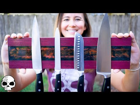 RESIN ART Magnetic Knife Holder (in Halloween colors!)