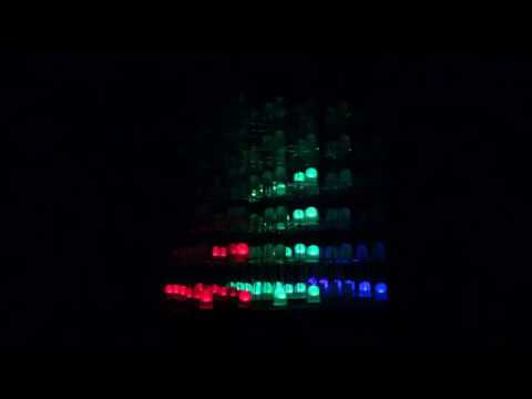 RGB LED Cube MSGEQ7 Audio Visualizer