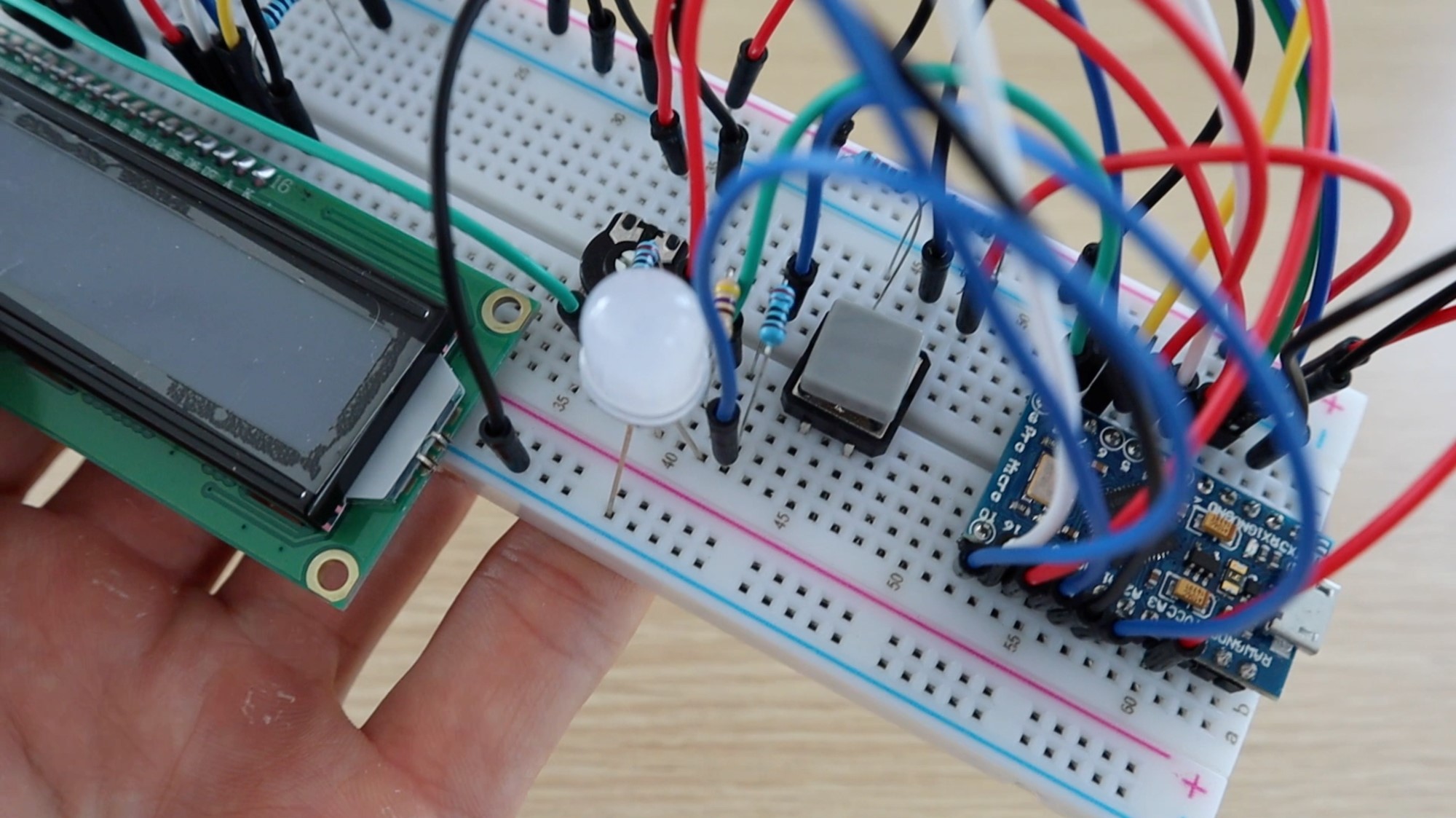 RGB LED and Pushbutton On  Breadboard.jpg