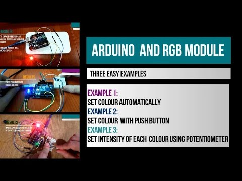 RGB LED module tutorial - three simple examples