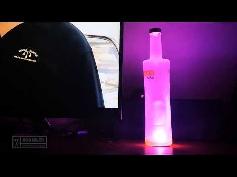 RGB Led Desk Lamp powered by USB from bottle