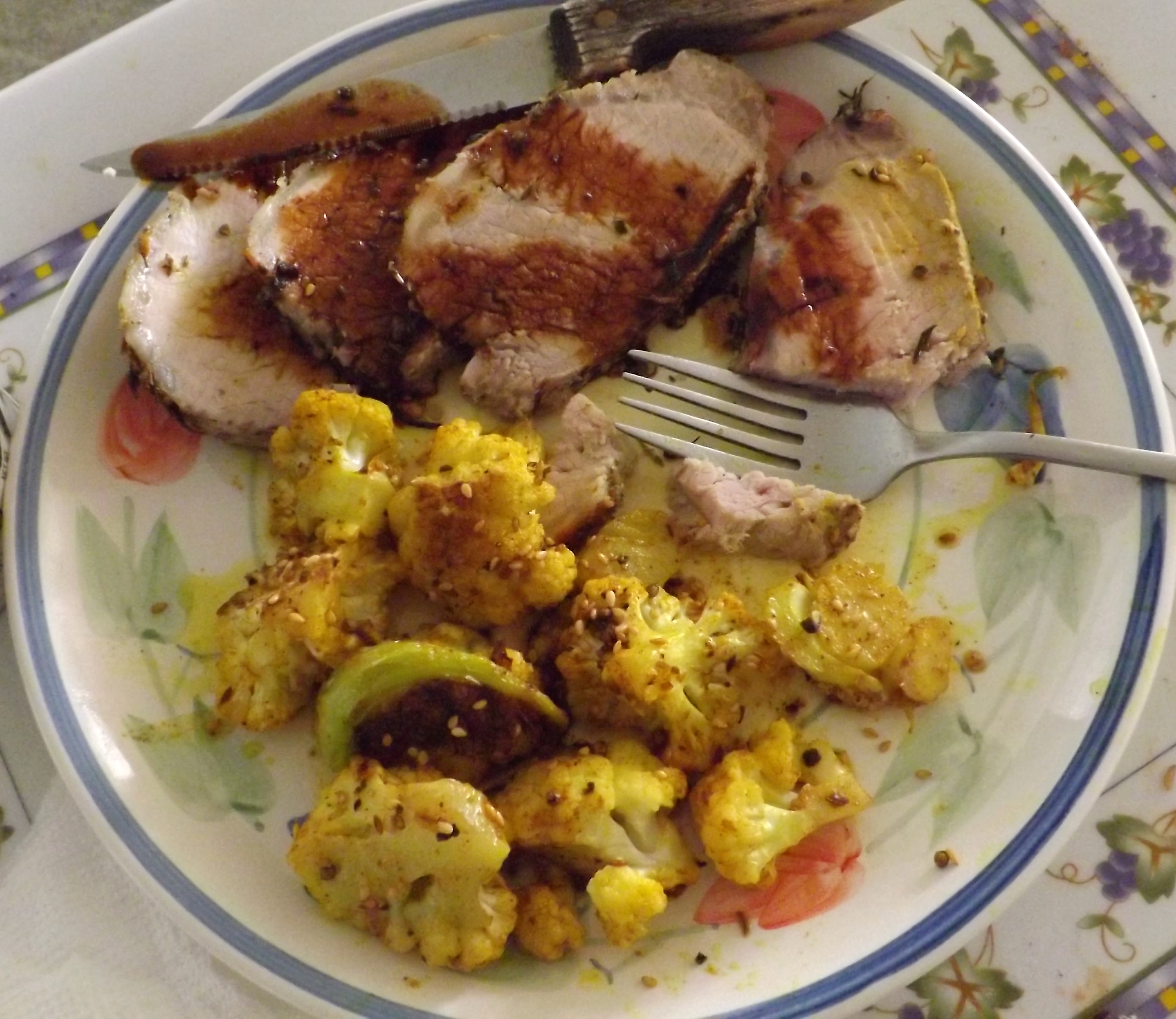 ROATED PORK LOIN WITH GREEN PEPPERCORNS &amp; BOURBON 026.JPG