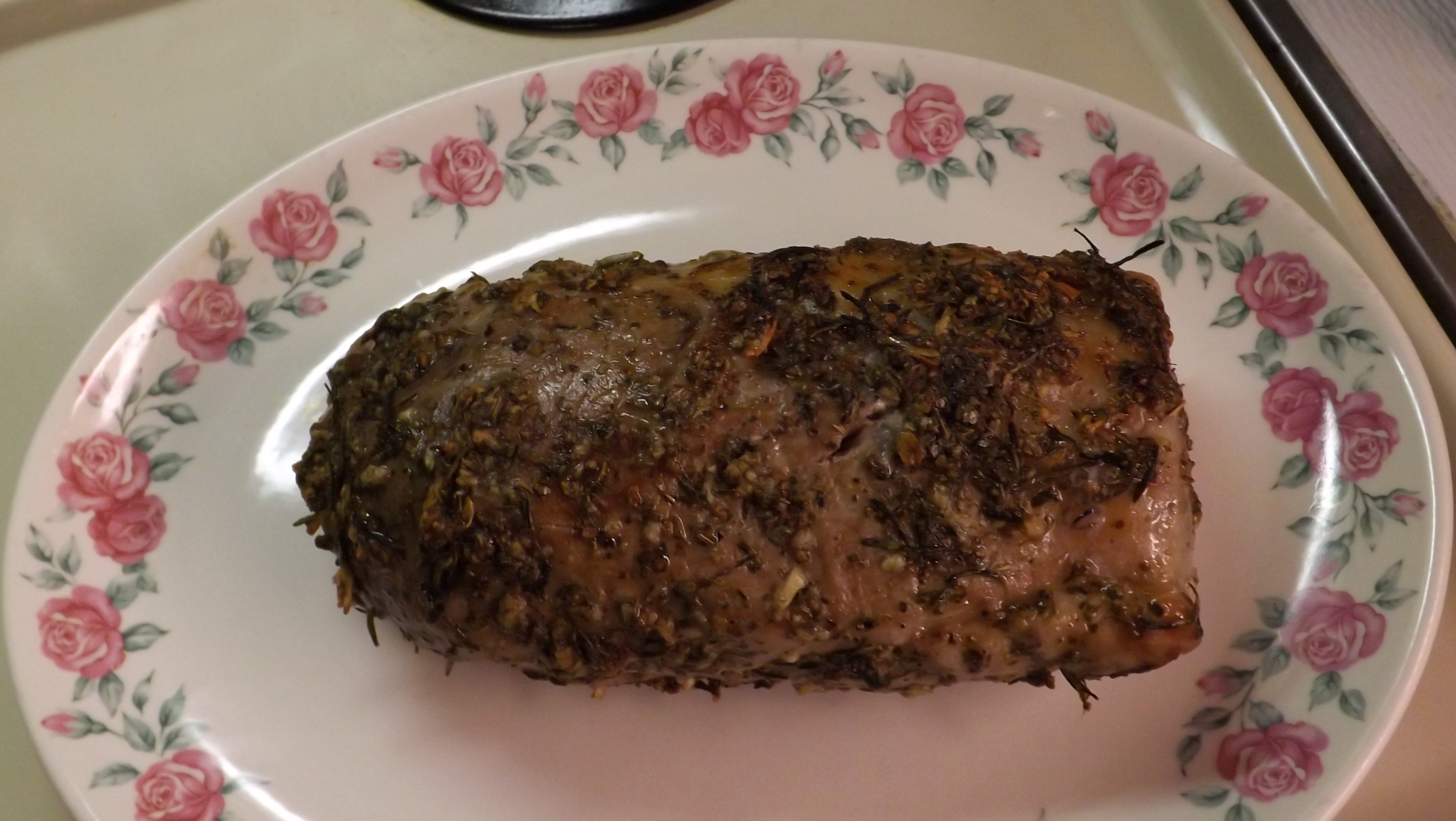 ROATED PORK LOIN WITH GREEN PEPPERCORNS &amp; BOURBON 021.JPG