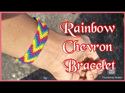 Rainbow Chevron Bracelet