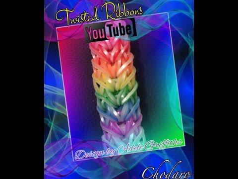 Rainbow Loom Twisted Ribbons Bracelet Tutorial/How to