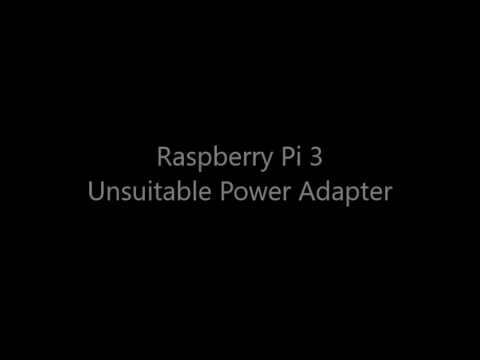 Raspberry Pi 3 : Unsuitable Power Adapter