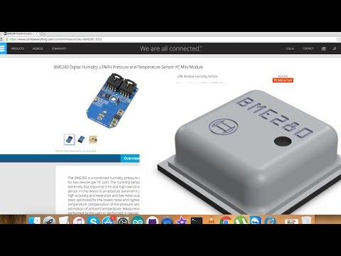 Raspberry Pi BME280 Digital Humidity, Pressure &amp;amp; Temperature Sensor Python Tutorial