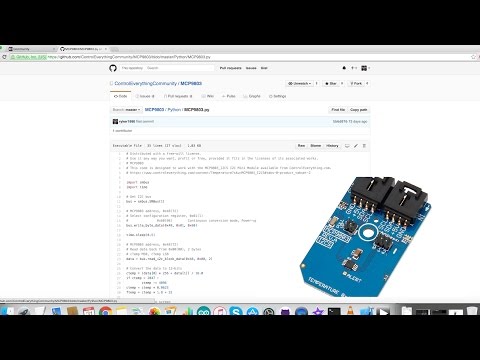 Raspberry Pi MCP9803 Temperature Sensor Python Tutorial