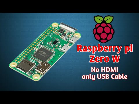 Raspberry Pi Zero W or Zero Tutorial using USB cable without HDMI | Getting started with Rsp pi