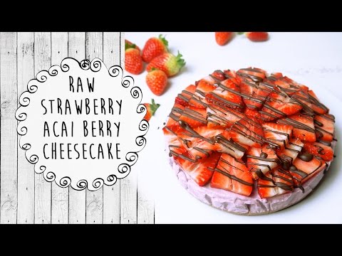 Raw Strawberry Cheesecake (healthy, dairy free, gluten free, refined sugar free)