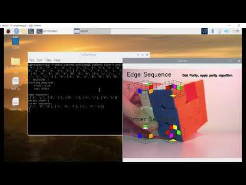 Real-time Rubik's Cube blindfolded solver using Raspberry Pi and OpenCV