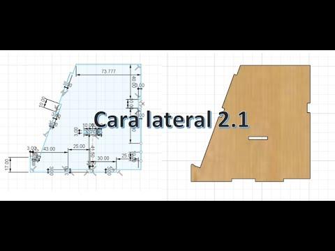 Realizaci&oacute;n de la cara lateral 2.1 - Porta celular/Fusion 360