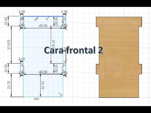 Realizaci&oacute;n de la cara frontal 2 - Porta celular/Fusion 360