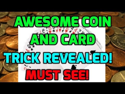 Really cool magic trick with coin and deck of cards revealed! [MUST SEE]