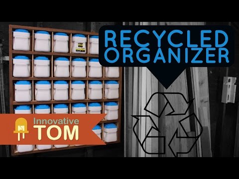 Recycled Hardware &amp;amp; Parts Bin Organizer!