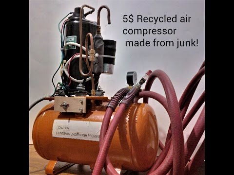 Recycled silent air compressor