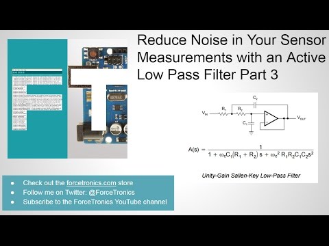 Reduce Noise in Your Sensor Measurements with an Active Low Pass Filter Part 3