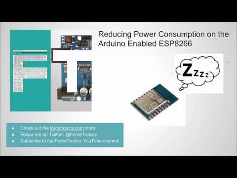 Reducing Power Consumption on the Arduino Enabled ESP8266