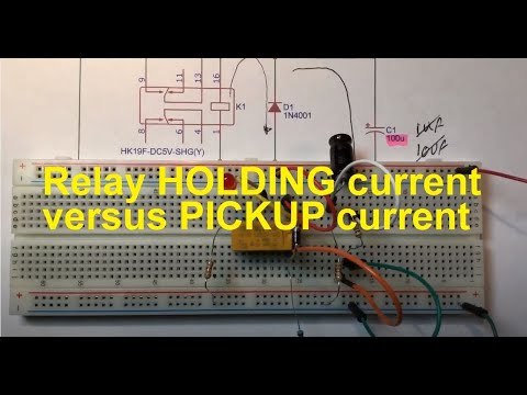 Reducing Relay Power Consumption - Holding Current versus Pickup Current