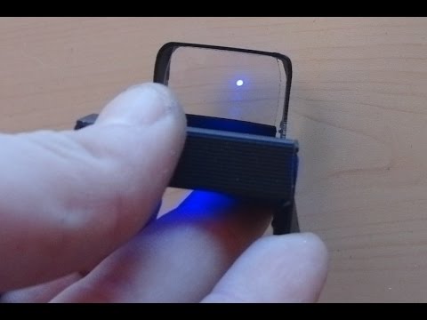 Reflex Dot Sight, made from an old CD case  TUTORIAL