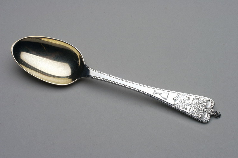 Regimental Silver spoon - Inns of Court Rifle Volunteers_Regimental spoon.Jpg