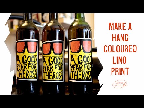 Relief printing made easy - make a hand coloured linocut print