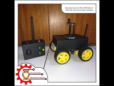 Remote Control Car With NRF24L01 PA LNA Communication Module - Burung Hantu Electronics Project