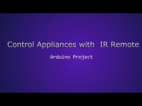 Remote Control for Home Appliance | With IR remote and Arduino