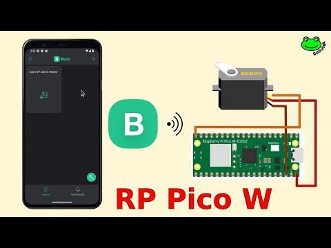 Remote control servo motor with Raspberry Pi Pico W and Blynk app