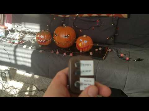 Remote for singing jack o'lanterns