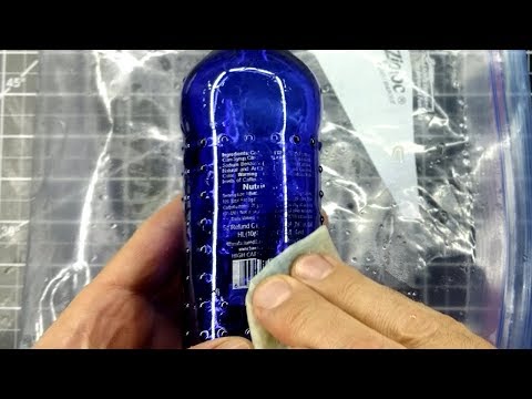 Remove Labels From Glass Bottles - Experiment