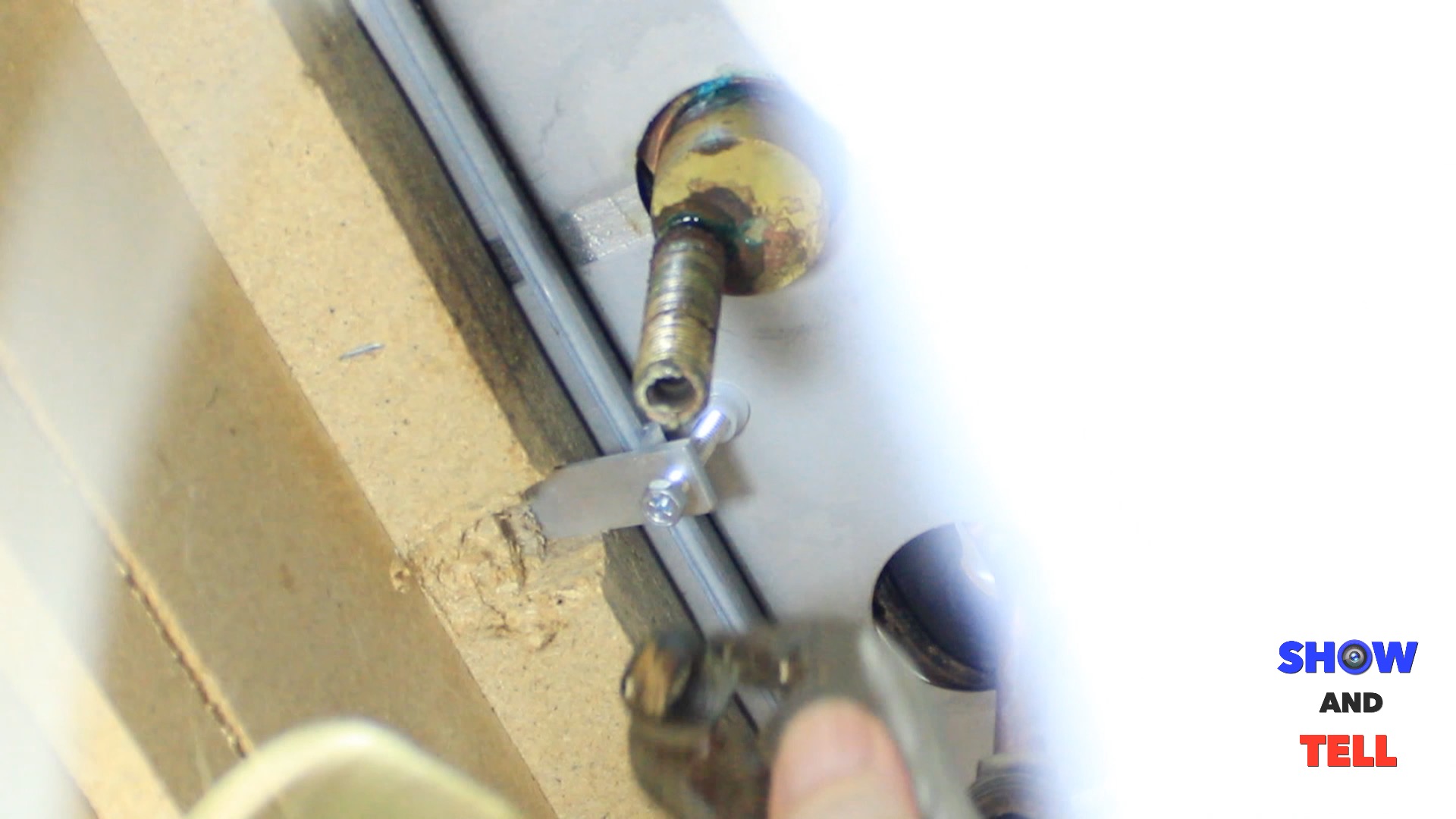 Remove Old Metal Kitchen Faucet Sink Bracket Nut.jpg