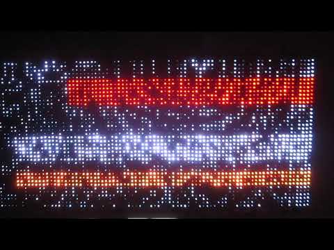 Rendered Water reflection on DIY 40x100 LED Display