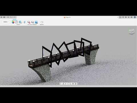 Rendering of Make it bridge in Fusion 360