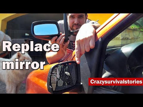 Replace car wing mirror DIY on Fiat Panda. Save up to 100&euro;